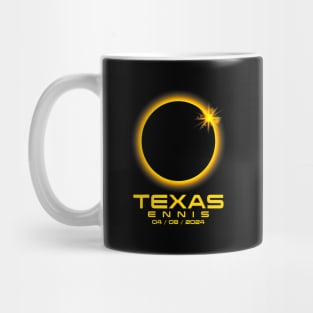 Ennis Texas Tx Total Solar Eclipse 2024 Mug